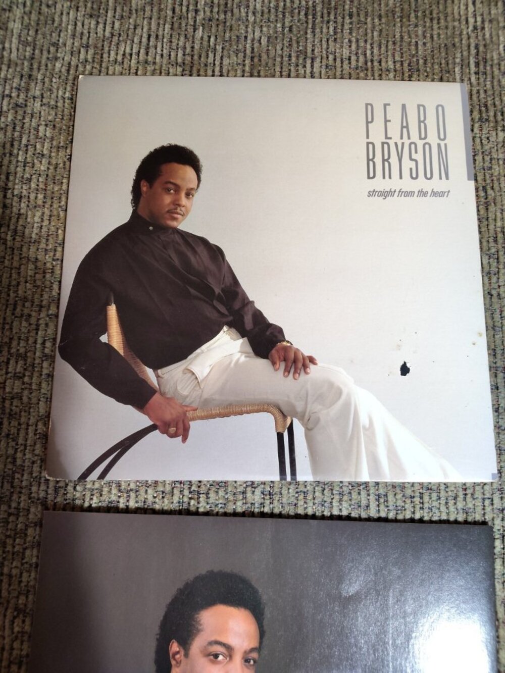 PEABO BRYSON STRAIGHT FROM THE HEART LP VINYL RECORD